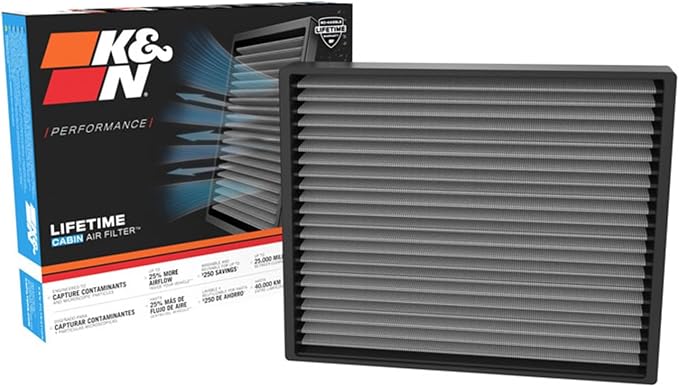K&N LIFETIME Cabin Air Filter: Washable, Clean Air by KNEngineeringInc
