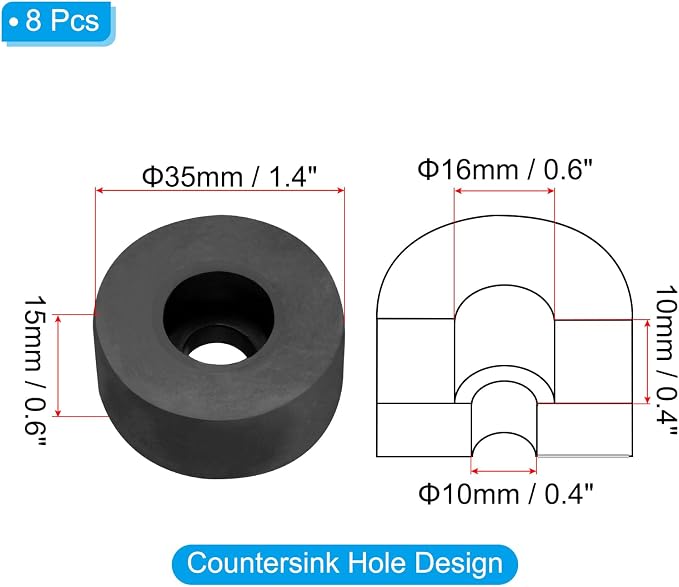 PATIKIL Rubber Spacer - Image 2
