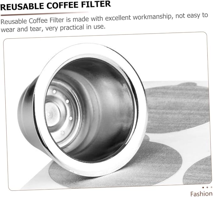 Homoyoyo 6pcs Reusable Coffee Filter Cups Compact Professional Coffee Strainers - Image 8