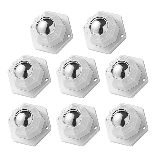 8 Pack Self Adhesive Caster Wheels, Swivel Wheels by WEITELAI