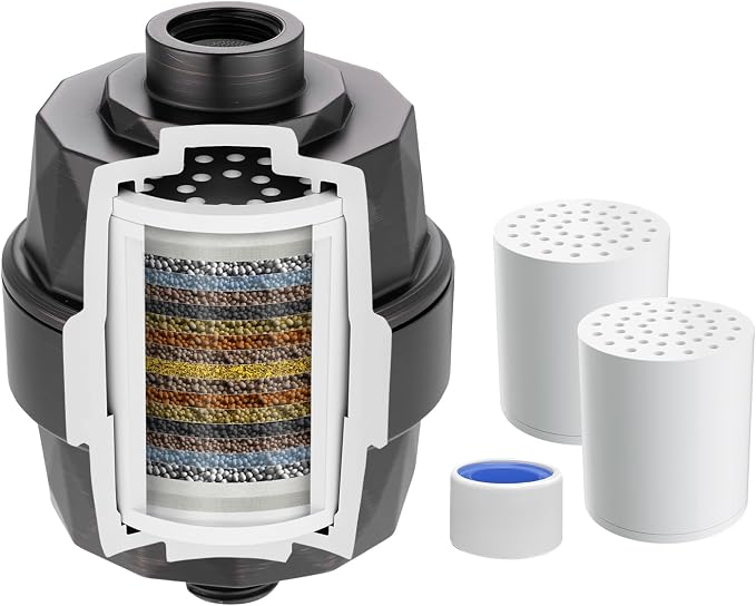 Hibbent Shower Filter for Hard Water, High Output Shower Head Filter to Remove by Hibbent