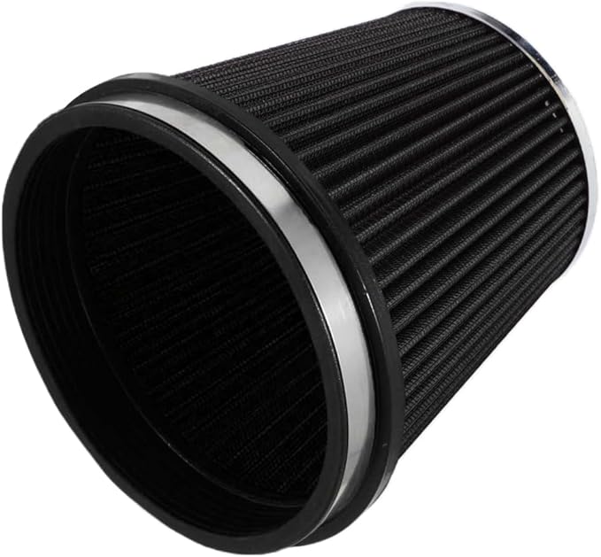6" Inlet Cold Air Intake Filter Cone Replacement Performance Washable Clamp-On by MUGERACING
