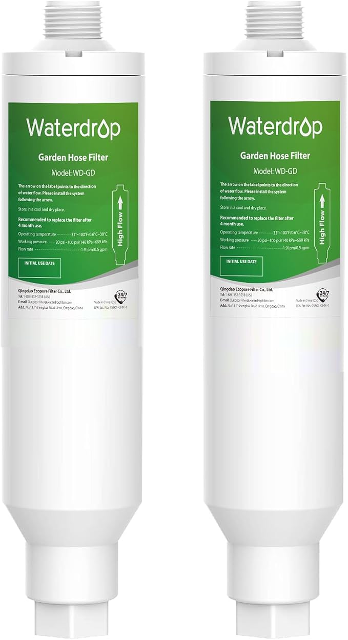 Waterdrop Garden Hose Water Filter, Improve Plants Health. Ideal by Waterdrop