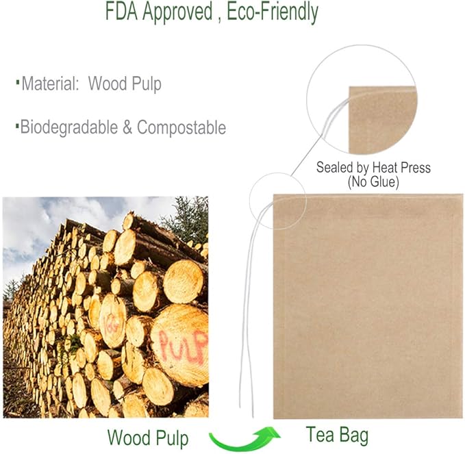 Eco-Fil Disposable Tea Filter Bags - Image 2