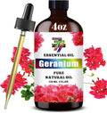 Geranium Essential Oil (4 oz/120 ml) — Geranium Oils for Aromatherapy, diffusers, humidifiers, Home fragrances, DIY Skincare, soap Making, DIY Candle, Relaxation, Yoga, and Meditation
