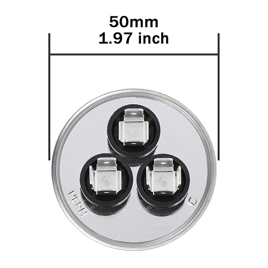 VEXUNGA 35/5uF AC Capacitor 35 5 uF MFD 370/440/450 VAC CBB65B Dual Run Start - Image 3