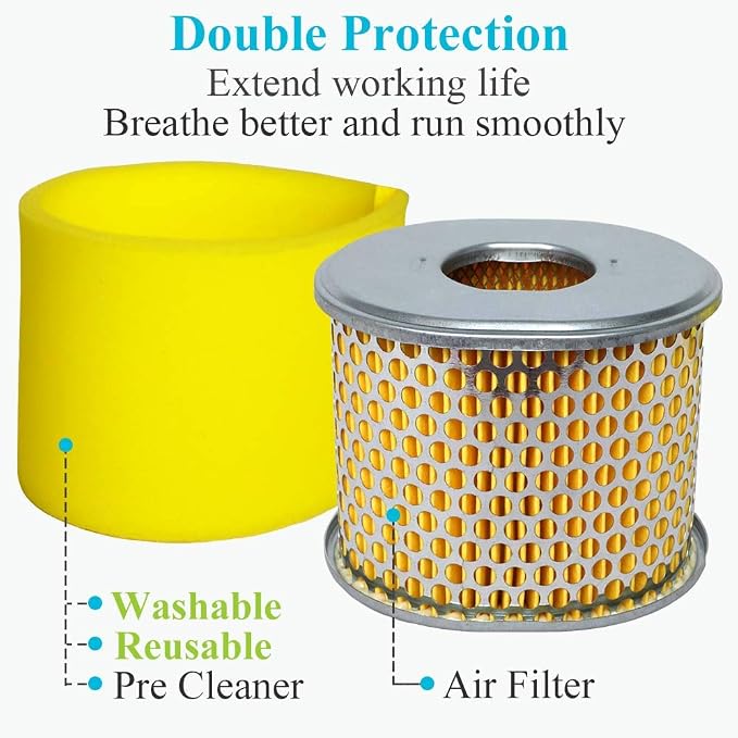 HOODELL 3 Pack Air Filter Fit for Honda GX390 13HP GX340 11HP Engine Pressure - Image 5
