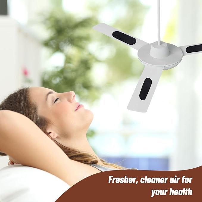 Qivine 10Pack Ceiling Fan Filters, Activated Barnakl Ceiling Fan Filter - Image 8