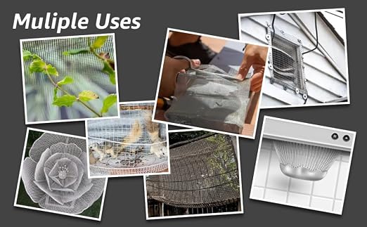 16x40 Inch Wire Mesh Roll, 20 Mesh Stainless Steel Mesh, Never Rust Sturdy - Image 8