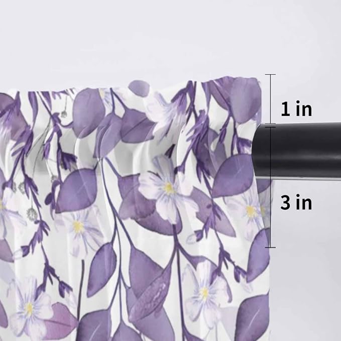 Eucalyptus Leaves Sheer Valance Curtains - Image 7