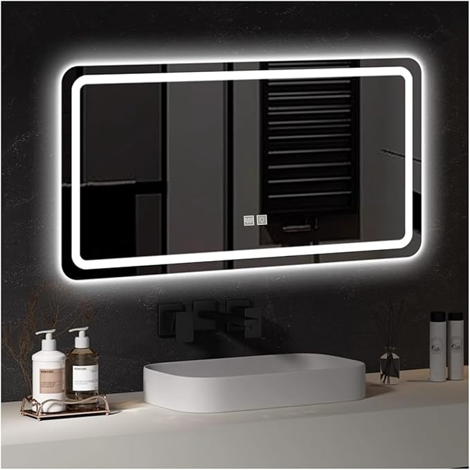 Bathroom Mirror with LED Lights，LED Bathroom Mirror，Illuminated Led Bathroom by ZXCASDF