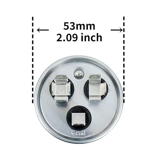 BOJACK 40+5uF 40/5MFD ±6% 370V CBB65 Dual Run Circular Start Capacitor - Image 2