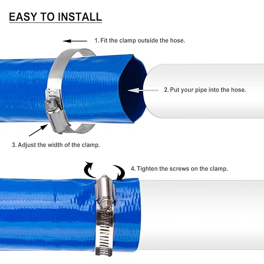 OCGIG 2" x 100 FT Pool Backwash Hose, Heavy-Duty Lay Flat Discharge PVC Hose - Image 3