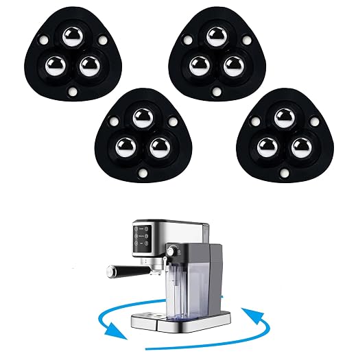 Small Adhesive Casters Wheels for Appliance: 4 Pcs Kitchen Counter Appliances by Unknown