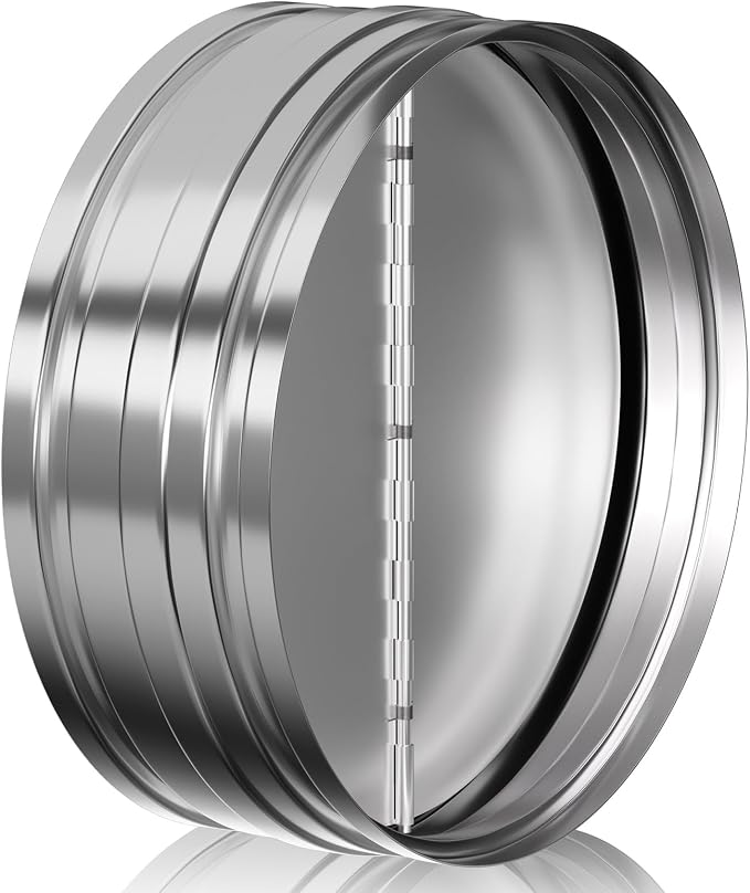 Hon&Guan 10 Inch Duct Backdraft Damper, One-Way Airflow Ducting Insert Backflow by HonGuan