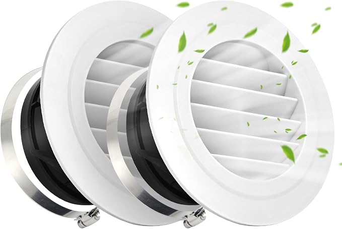 Soffit Vents 4 Inch, Round Exhaust Air Vent Cover by Unknown