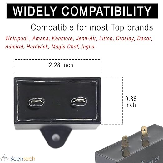 W10613606 Refrigerator Compressor Start Relay and Capacitor by Seentech - Image 2