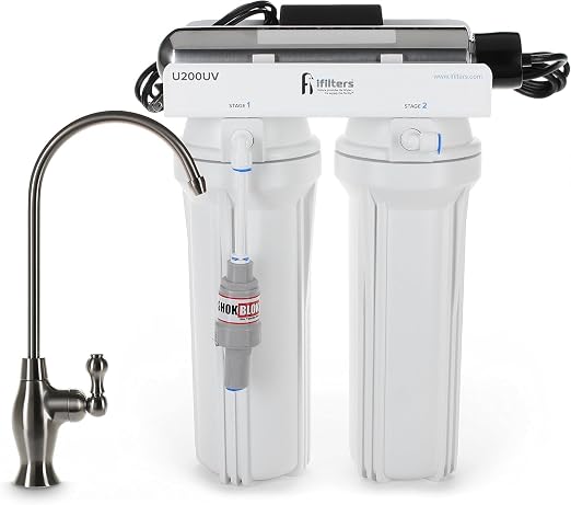U200UV Ultraviolet UV Drinking Water Filtration Purifier System 3 Stage by iFilters