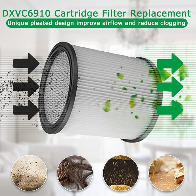DXVC6910 Replacement Filter for DEWALT 6-16 Gallon DXV06P DXV09P DXV10P DXV10PL - Image 6