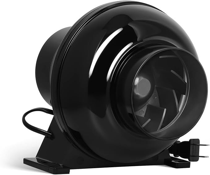 iPower 4 Inch 230 CFM Inline Duct Ventilation Fan Quiet Vent Blower by iPower