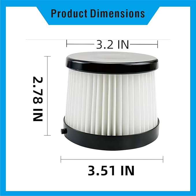 Suitable for DeWalt DCV501HB 20V DCV5011H Air Filter Replacement - Image 2