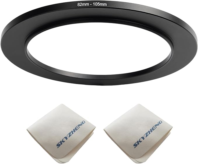 82mm Lens to 105mm Camera Lens Adapter 82mm to 105mm Step Up Ring Adapter Ring by SKYZHENG
