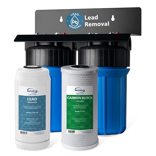 iSpring WGB21B-PB 2-Stage Whole House Water Filtration System w/ 10” x 4.5” by iSpring