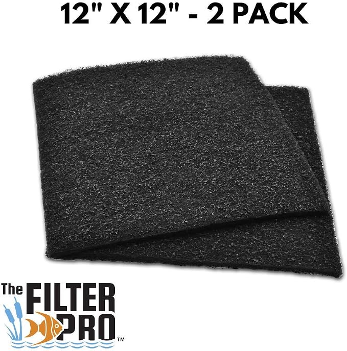 Carbon Fine Filter Media, 3/8" Thick, 2 Pack, Ponds or Water Gardens, Made in - Image 2