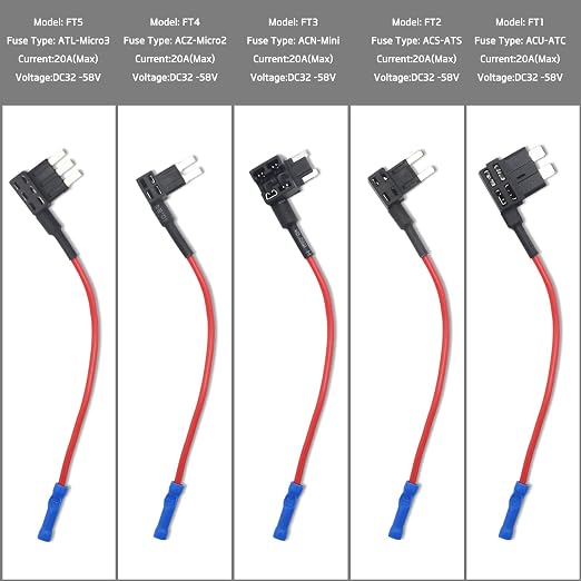 FT2-10 10 Pack 12V Car Add-a-Circuit Fuse Tap Adapter Mini ATS Blade Automotive - Image 2