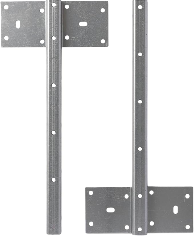 Fittes Heavy Duty Steel Floating T Shelf Bracket Mount 12 Inch 2 Pack, Holds up to 350lb, for Shower Bench, Book Shelf, and Countertop, Modular Design