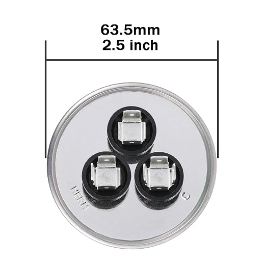 VEXUNGA 60/5uF AC Capacitor 60 5 uF MFD 370/440/450 VAC CBB65B Dual Run Start - Image 3