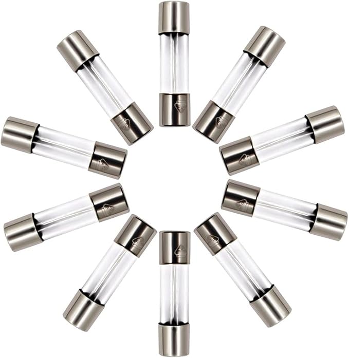 SIXQJZML 10 Pack F0.5AL 500mA Fast-Blow Fuse 0.5A 0.5amp 125V Glass Fuses 0.2 x - Image 5