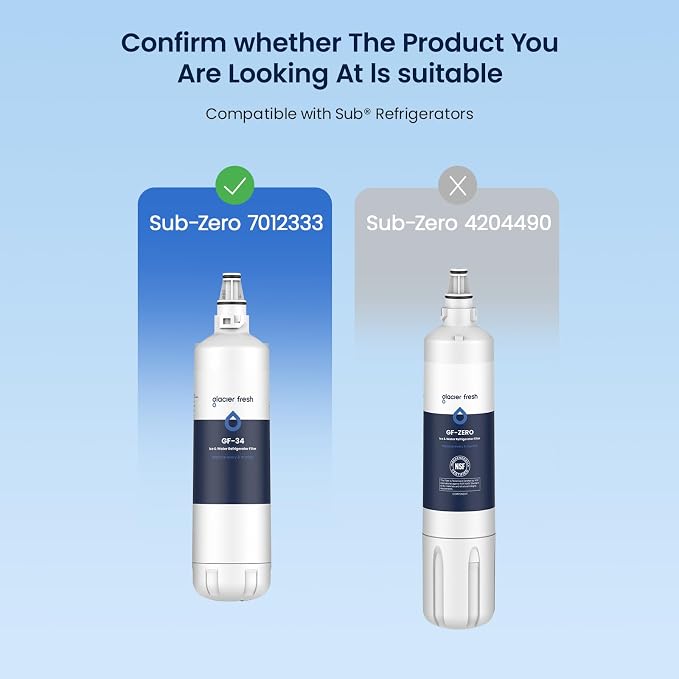GLACIER FRESH Replacement for 7012333 Ice Maker Water Filter, Compatible - Image 2