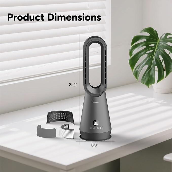 3-in-1 Bladeless Tower Fan - Image 8