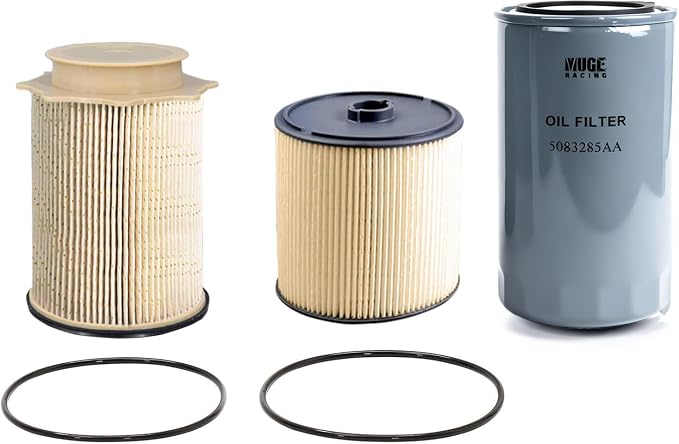 6.7L Cummins Fuel Filter Water Separator and Oil Filter Set Replacement by MUGERACING