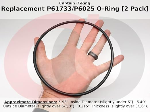 Captain O-Ring Replacement P61733 / P6025 O-Rings - Image 2