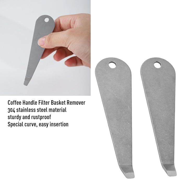 AUNMAS 3pcs Portafilter Basket Pry Removal Tool, Stainless Steel Ergonomic - Image 5