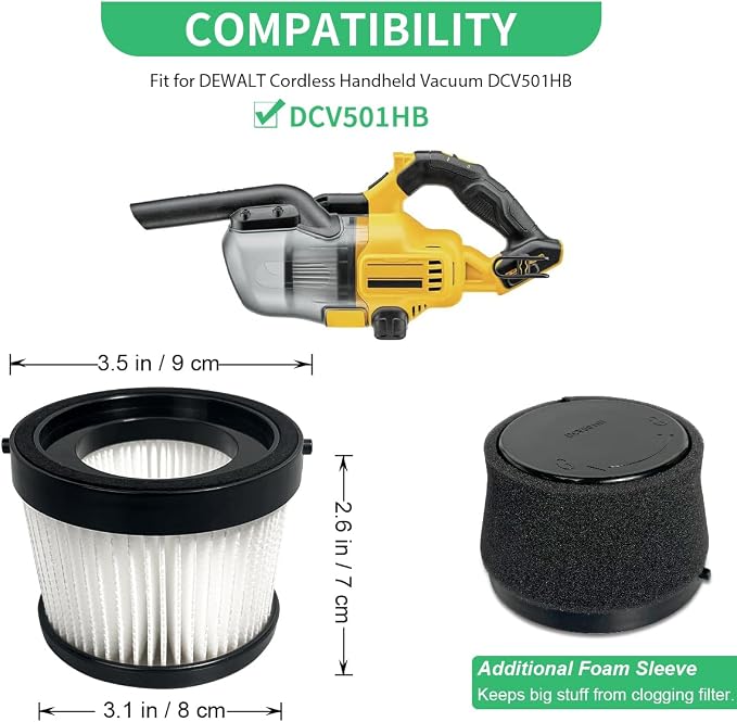 4 Pack DCV5011H HEPA Filter Compatible - Image 2