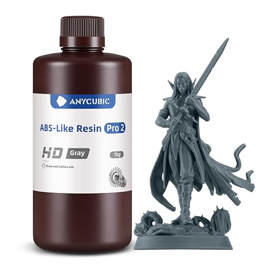 ANYCUBIC ABS-Like Resin Pro 2, Upgraded 8K 3D Printer Resin by ANYCUBIC