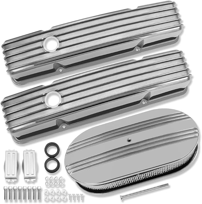 Tall Valve Covers For SBC 283 305 327 350 400 1958-1986 and 15" Oval Air by IMOOA