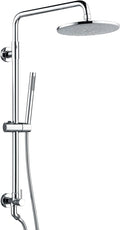 sumerain Retrofit Rain Shower Heads System with 9 Inch Shower Head 2.5GPM, Chrome Finish