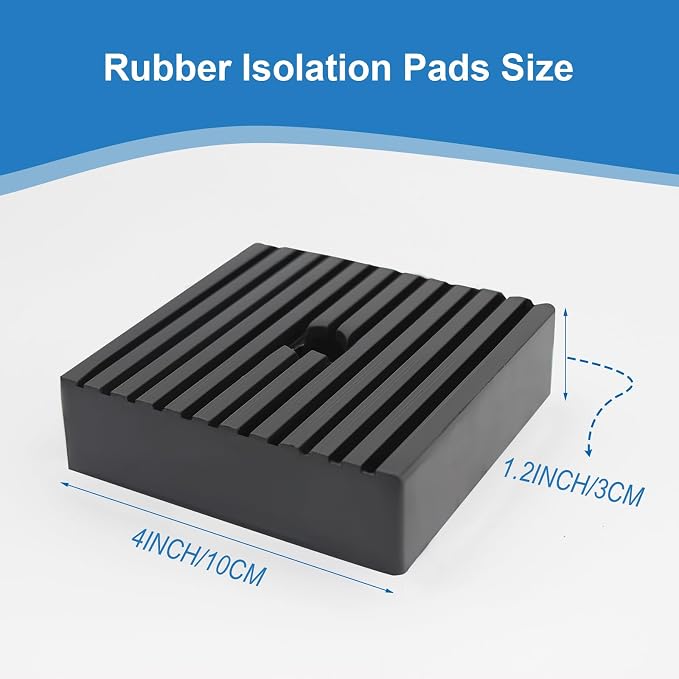 Solid Shock Pad for Air Compressor Pads or Equipment Shock Absorbing, Solid - Image 2