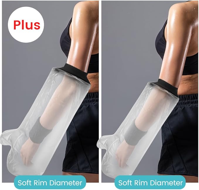 Cast Covers for Shower Arm, Waterproof Cast Cover, Cast Cover for Swimming, Cast Protector for Shower Arm Adult, Elbow, Hand, Elbow (Diameter - 6.3")