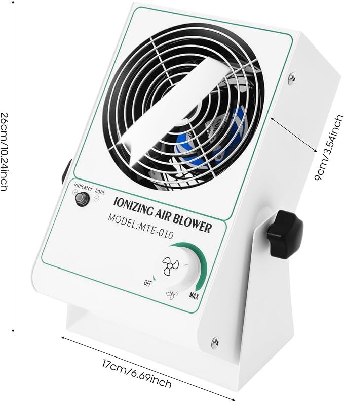 Ionizing Air Blower Fan, Anti Static Ionizer Ionizer Fan, 110V Desktop Static - Image 2
