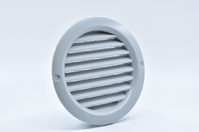 VENTS-US - 6" Round Plastic Vent Cover in Light Grey - Compatible with a 6 Inch - Image 2