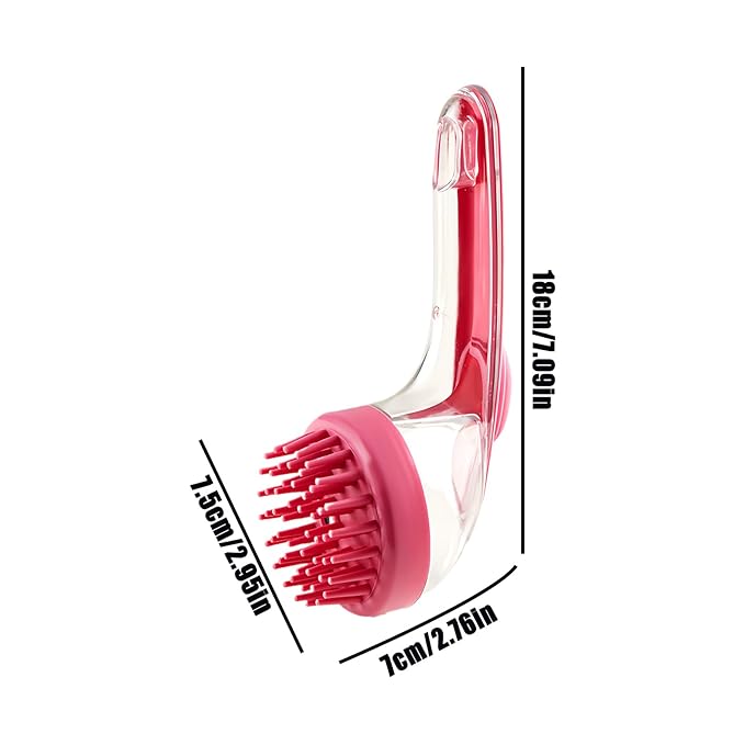 Pet Bathing Brush – Gentle Dog And Cat Scrubber With Integrated Soap Dispenser, Massage Cleansing Tool | Perfect For Puppies Kittens Cats, Home Use, Travel, Pool And Beach Bathing, Grooming Sessions