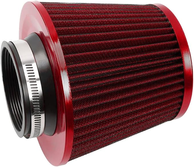3-inch Cold Air Intake Filter 76mm, High Performance Clamp-On Engine Intake Air by MUGERACING