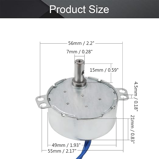 Fielect 2Pcs Synchronous Motor AC 110V 10-12RPM Turntable Motor CW/CCW - Image 2