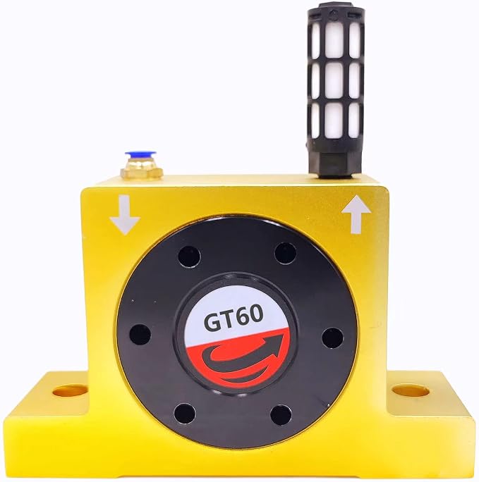 GT60 Industrial Turbine Vibrator, G 1/2" Pneumatic Compressed Air Power Wheel by DCYNXC