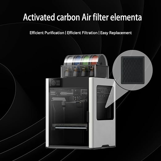 2PCS Air Filter for Bambu Lab H2D/H2S/H2D Laser, 3D Printer Activated Carbon - Image 2